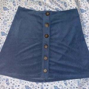 BCBGeneration Blue Corduroy Skirt